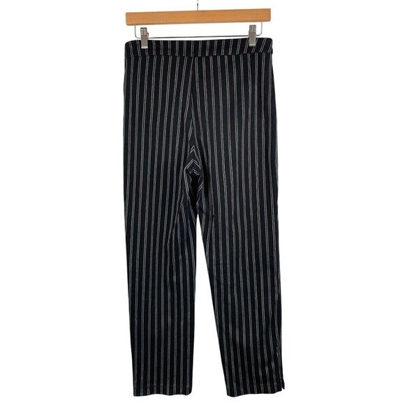 Lysse Womens Striped Black & White Cotton Blend Pants Size M - Picture 2 of 5